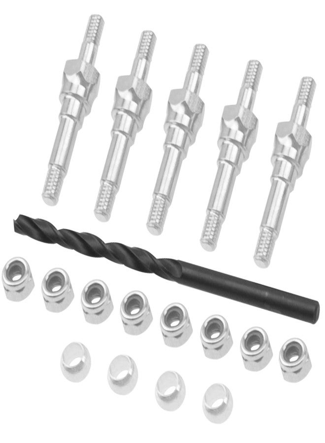 Vgoohobby Metal Shock Standoff Shocks Mount ARA330703 Compatible with Arrma Typhon Kraton Outcast Mojave Notorious Infraction Felony Talion Limitless RC Car Upgrades Part (Silver) - Image 2