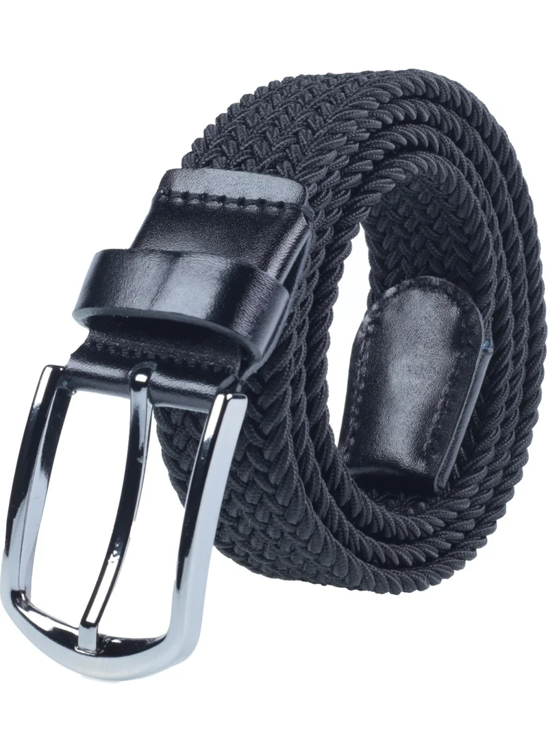 Deribond Woven Braided Men's Belt with Elastic, Stretch Features