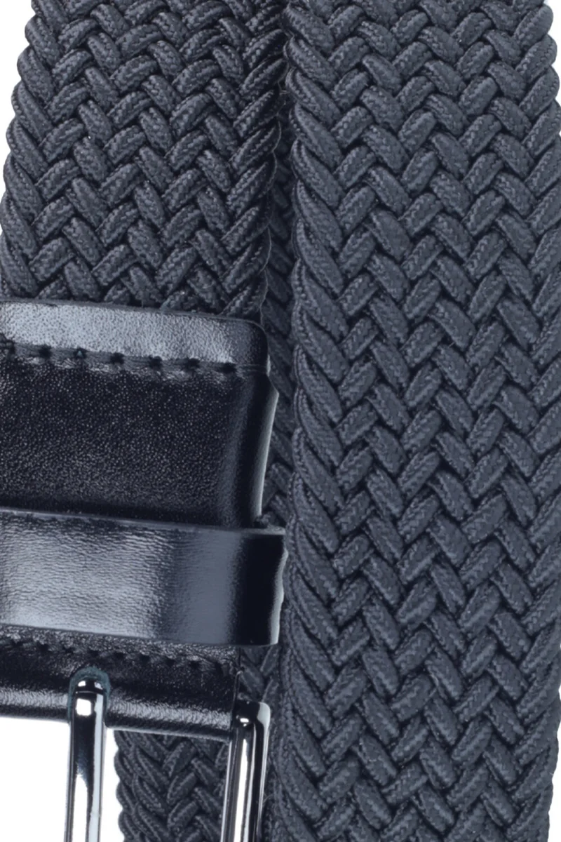 Deribond Woven Braided Men's Belt with Elastic, Stretch Features