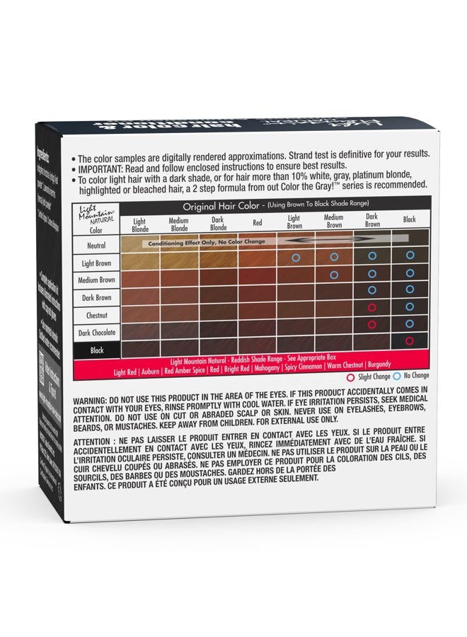 Light Mountain Natural Hair Color & Conditioner, Black, 4 oz (113 g) (Pack of 3) - Image 2