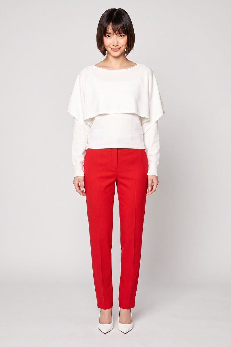 Threadbare Women Cowl Neck Long Sleeve Knitted Sweater, Off White - Image 2