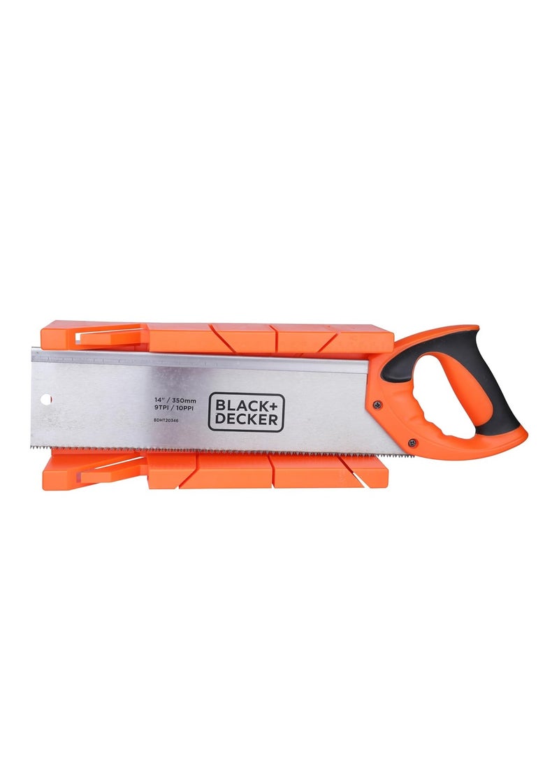 BLACK+DECKER BDHT20346 Steel Mitre Box with Saw
