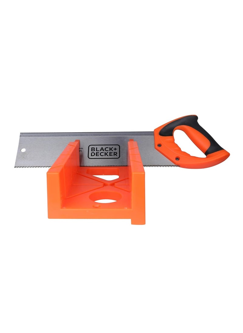 BLACK+DECKER BDHT20346 Steel Mitre Box with Saw