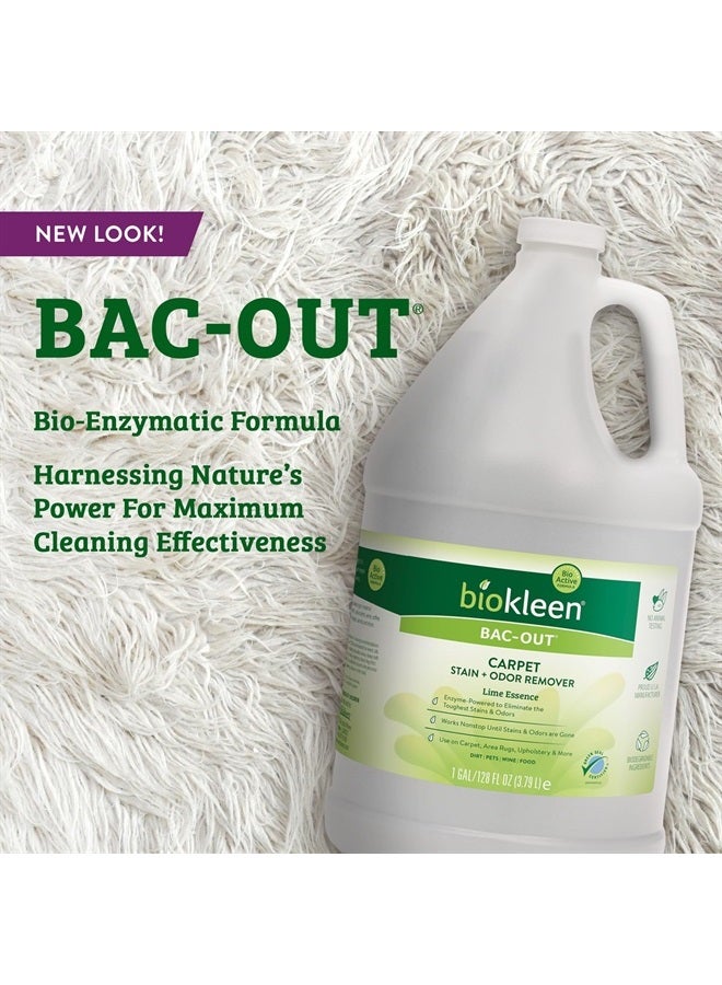 Biokleen Bac-Out Enzyme Stain & Odor Remover - 128 Ounces - Destroys Stains & Odors Safely, for Pet Stains, Laundry, Diapers, Wine, Carpets, & More, Eco-Friendly, Non-Toxic - Image 3