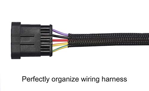 Alex Tech 25ft - 1/2 inch PET Expandable Braided Sleeving – Black – Alex Tech Braided Cable Sleeve - Image 3
