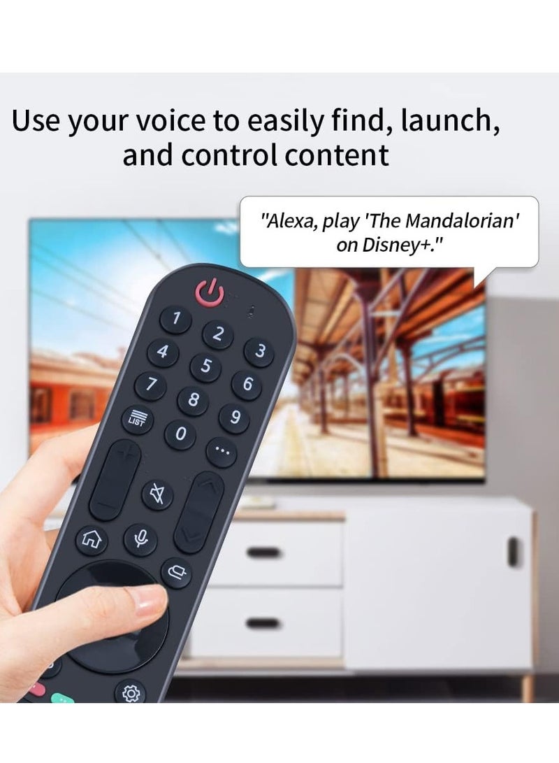 ELTRAZONE AN-MR21GC Voice Magic Remote Control – Compatible with LG Smart TVs 2019, 2020 & 2021 – Smart Bluetooth Universal Remote with Voice Control, Scroll Wheel, Quick App Keys, Plug & Play Setup, Long Range Signal - Image 3
