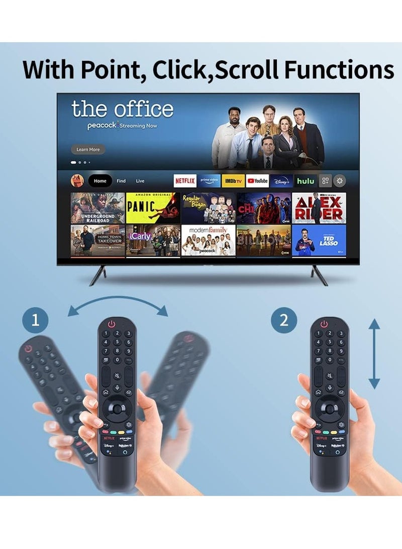ELTRAZONE AN-MR21GC Voice Magic Remote Control – Compatible with LG Smart TVs 2019, 2020 & 2021 – Smart Bluetooth Universal Remote with Voice Control, Scroll Wheel, Quick App Keys, Plug & Play Setup, Long Range Signal - Image 5