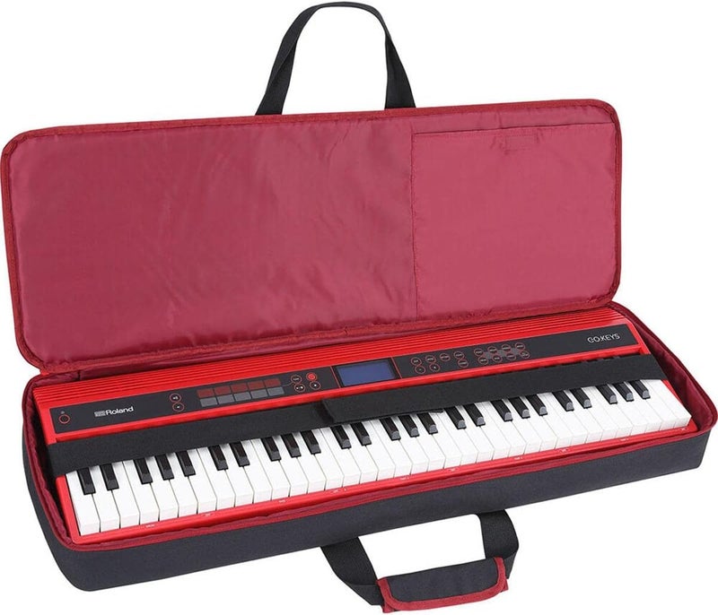 Roland Piano or Keyboard Case (CB-GO61KP) - Black Polyester with Pockets - Image 4
