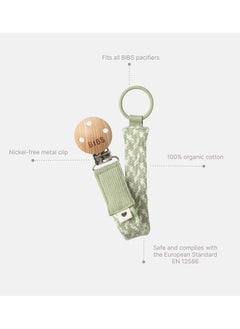 BIBS Liberty Pacifier Clip, Eloise Blush  - Image 3