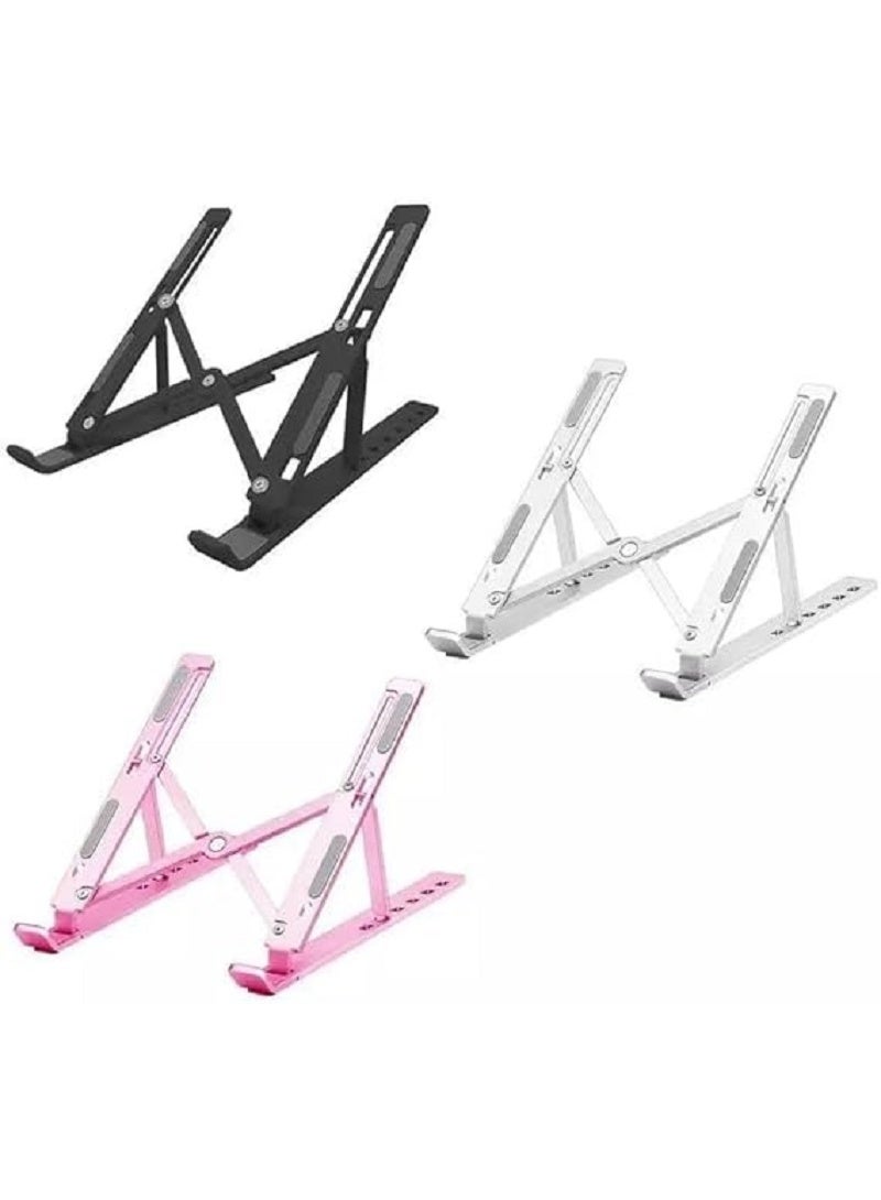 Lightweight Laptop Tablet Stand - Ideal for Use on Laptop Table for Travel and in Car, Easy to Carry and Store Anywhere (Multi-Color) - Image 1