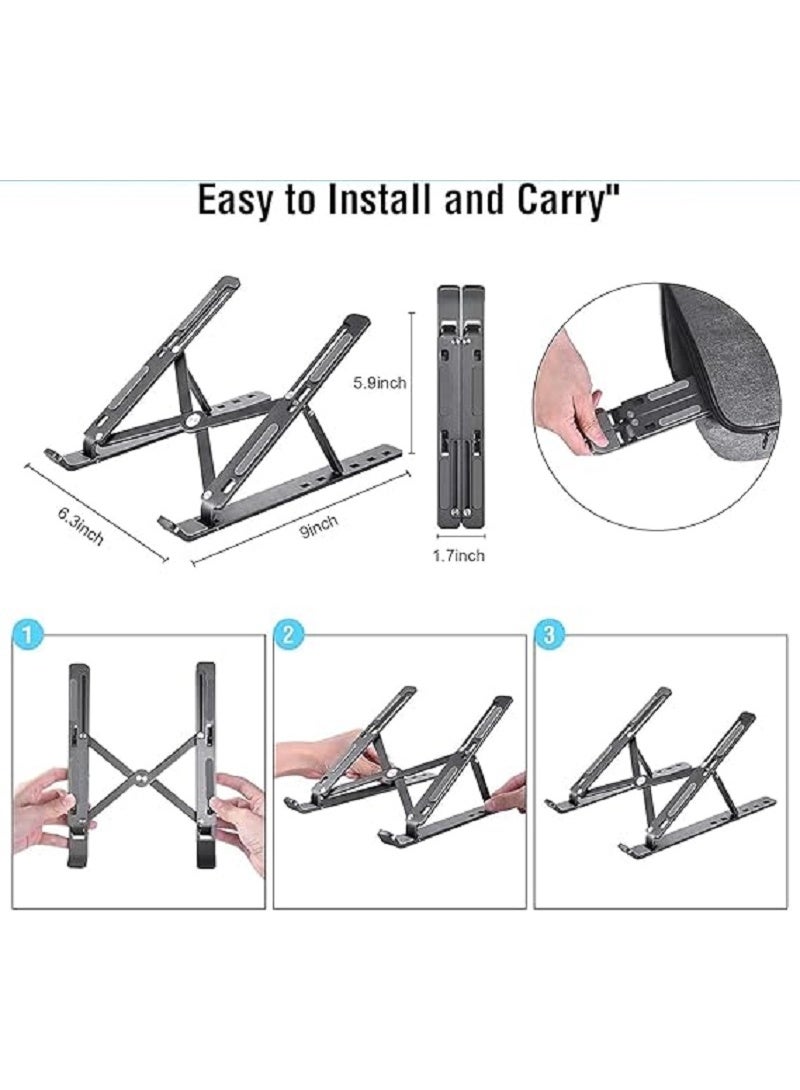 Lightweight Laptop Tablet Stand - Ideal for Use on Laptop Table for Travel and in Car, Easy to Carry and Store Anywhere (Multi-Color) - Image 2