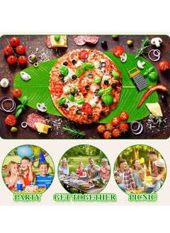 Generic Pcs Large Artificial Banana Leaves, Faux Tropical Leaves, Hawaiian Party Jungle Beach Theme, Decorations Wedding Home Kitchen Table Decoration Accessories  - Image 2