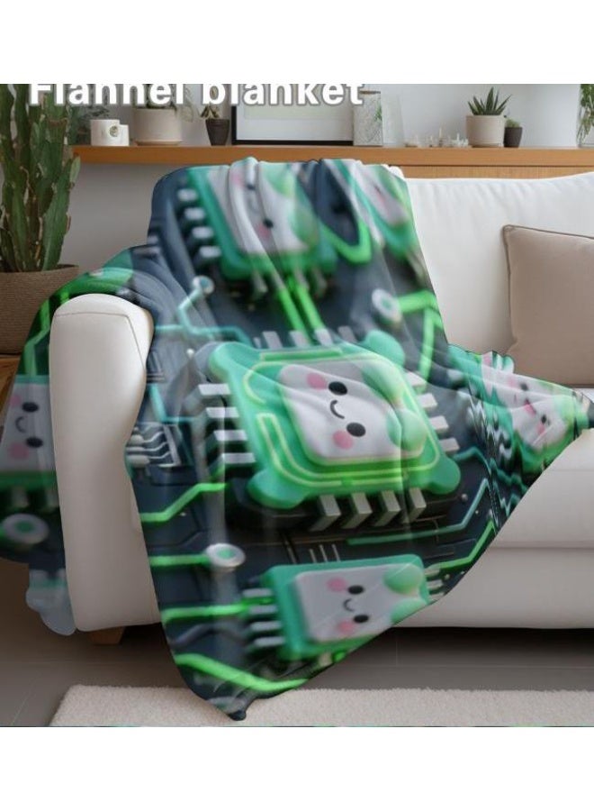 general Flannel thin blanket (warm and comfortable, suitable for sleep, gaming, dust removal and sandproof) 150cm*200cm - 246 - Image 4