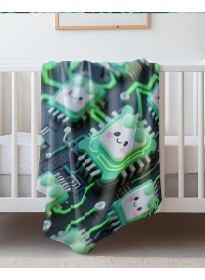 general Flannel thin blanket (warm and comfortable, suitable for sleep, gaming, dust removal and sandproof) 150cm*200cm - 246 - Image 1