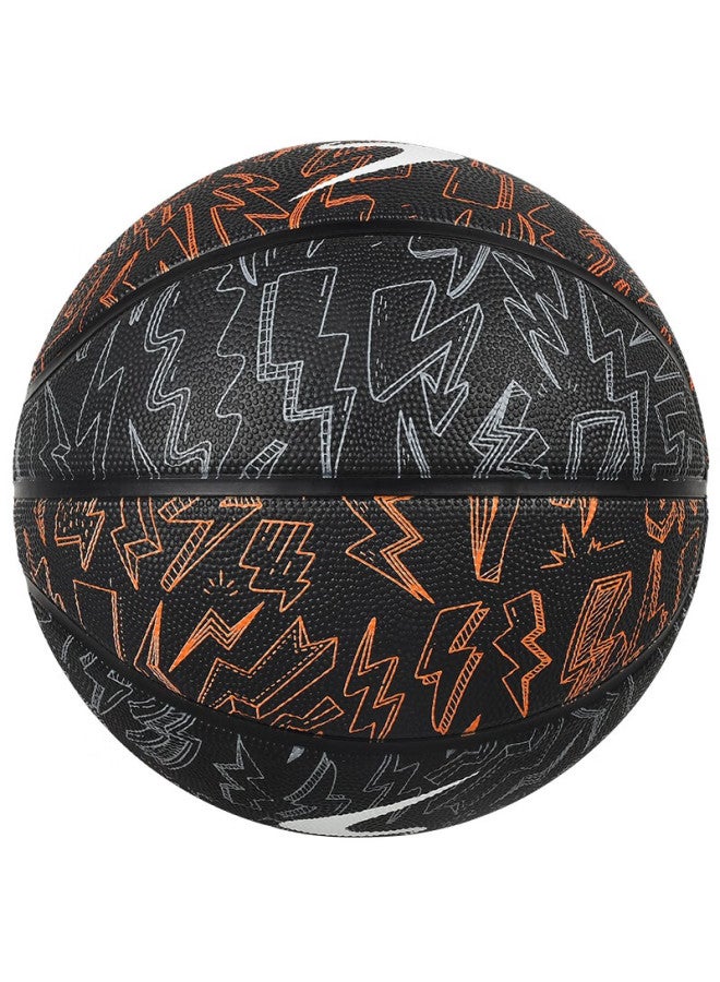 Evervon Basketball, Adult Compeion Training, Indoor And Outdoor Use, Wear-resistant, Lightning Pattern, Campus Group Purchase Model, Size 7 Non-slip Rubber Basketball, Self-operated Ebx-7011 - Image 3