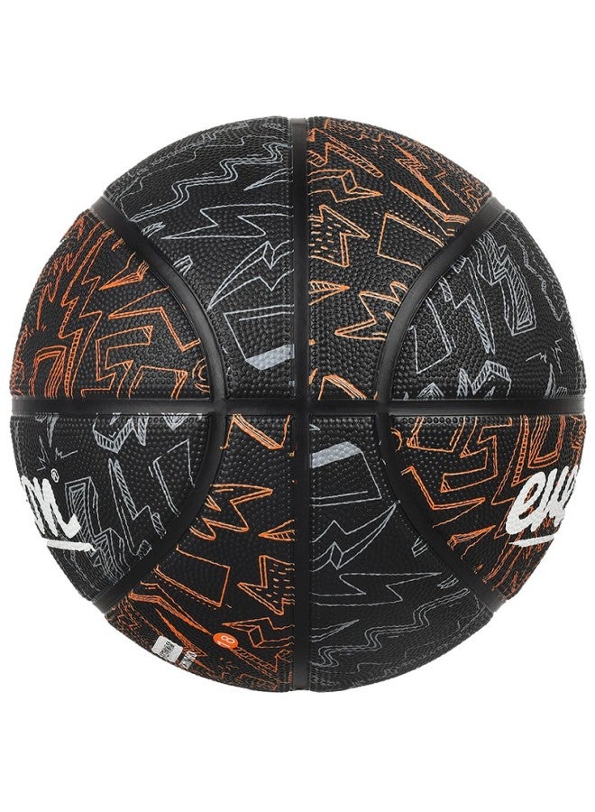 Evervon Basketball, Adult Compeion Training, Indoor And Outdoor Use, Wear-resistant, Lightning Pattern, Campus Group Purchase Model, Size 7 Non-slip Rubber Basketball, Self-operated Ebx-7011 - Image 2