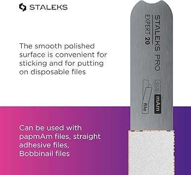 STALEKS PRO Expert 20 Straight Metal Base MBE20 for Staleks Disposable Files - Image 5