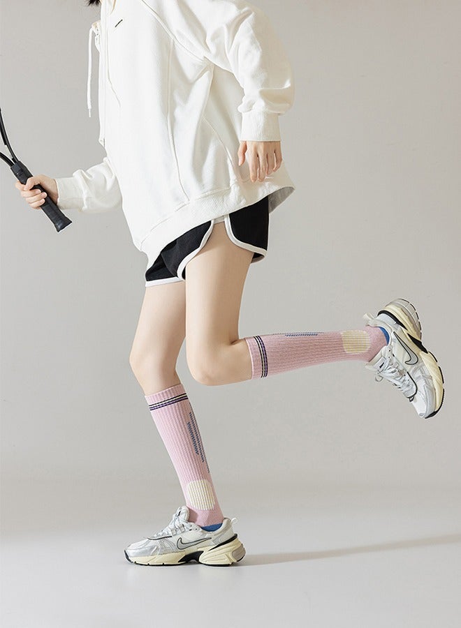 Women's knee-high sports socks, women's mid-calf socks, knee-high sports socks, outdoor sports socks, running baseball socks, girls' boots and leggings  - Image 5