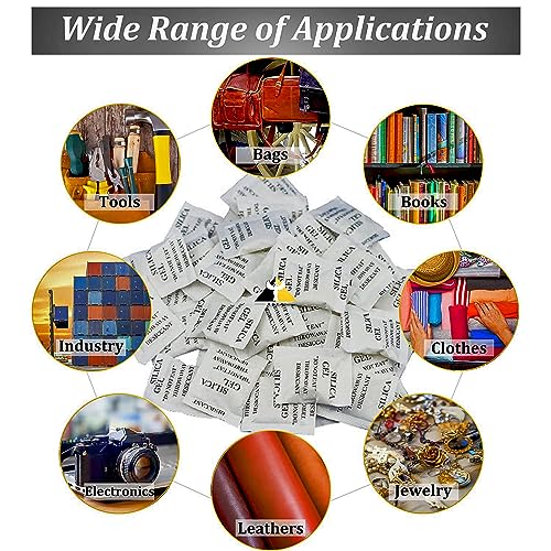 Thea Silica Gel White/Desiccant/Moisture Sbsorbr/Moistur Absorbent Rechargeable Desiccant Dehumidifiers Bags for Electronics, Clothes, Shoes, Jewelry, Spices, Tools and More Silica Gel Packets (30) - Image 3