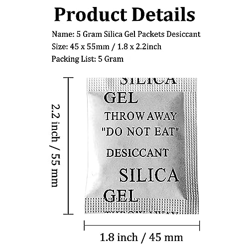 Thea Silica Gel White/Desiccant/Moisture Sbsorbr/Moistur Absorbent Rechargeable Desiccant Dehumidifiers Bags for Electronics, Clothes, Shoes, Jewelry, Spices, Tools and More Silica Gel Packets (30) - Image 5