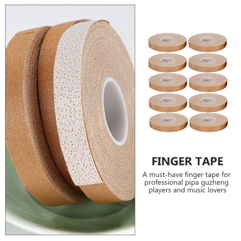 Milisten Guzheng Pipa Tape Finger Protector Adhesive Tape for Guzheng Nail Picks Hand Protection for Musical String Instruments 196.85In X 0.39In Thin Cotton - Image 4