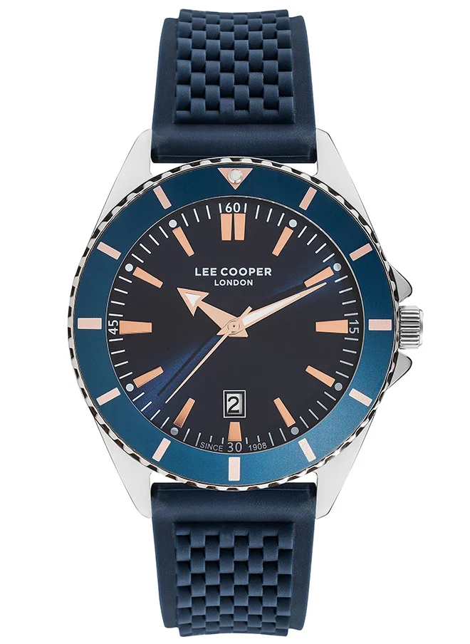 Lee Cooper Men Analog Tonneau Silicone Wrist Watch LC07361.599