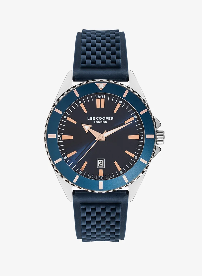 Lee Cooper Men Analog Tonneau Silicone Wrist Watch LC07361.599