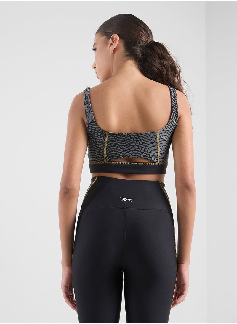 Reebok All Over Printed Blocked Bralette  - Image 2