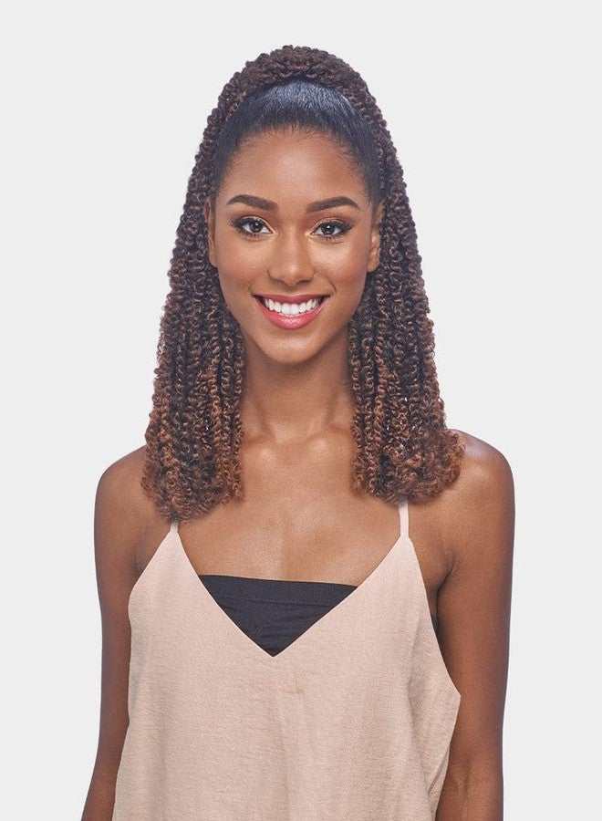 VANESSA Express Braid Drawstring Long Length Ponytail Premium Synthetic Fiber - STB TWISTED (1B/530T) - Image 1