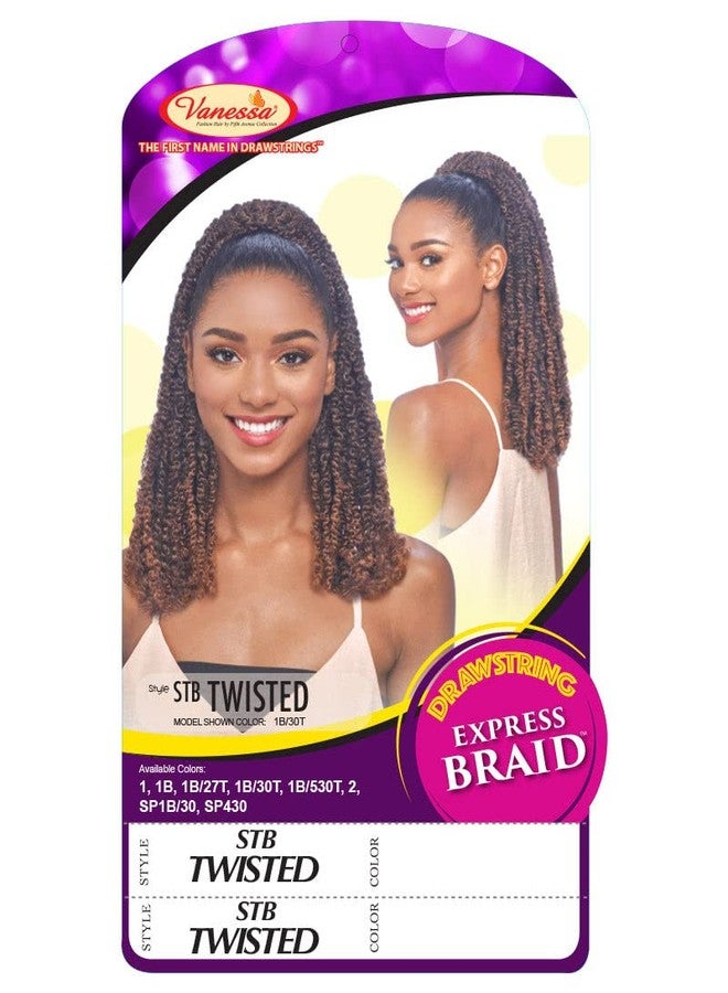 VANESSA Express Braid Drawstring Long Length Ponytail Premium Synthetic Fiber - STB TWISTED (1B/530T) - Image 5
