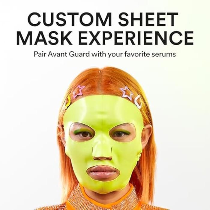 Experiment Avant Guard Reusable Silicone Sheet Mask - Sustainable Sheet Mask Alternative with Adjustable Ear Loops, 1 pc - Hydration & Serum Absorption, Pair with Serums for a Custom Masking Experience (Large) - Image 2