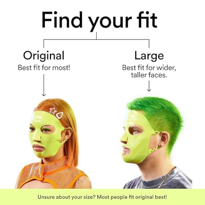 Experiment Avant Guard Reusable Silicone Sheet Mask - Sustainable Sheet Mask Alternative with Adjustable Ear Loops, 1 pc - Hydration & Serum Absorption, Pair with Serums for a Custom Masking Experience (Large) - Image 5