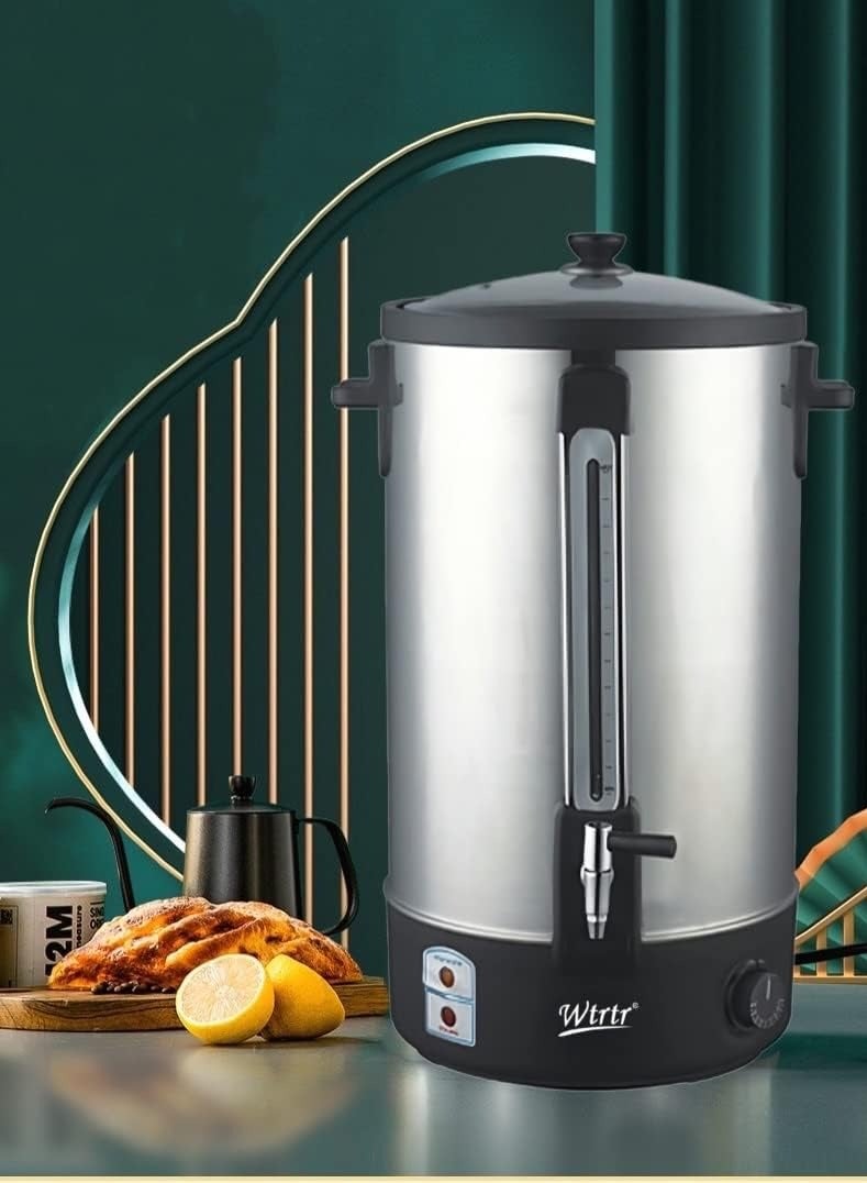 Wtrtr Electric Water Boiler,25L Commercial Insulation Bucket Electric Hot Water Barrel Stainless Steel Double-Layer Insulation Barrel Milk Tea Barrel Large Capacity (25L Double-Layer) - Image 4
