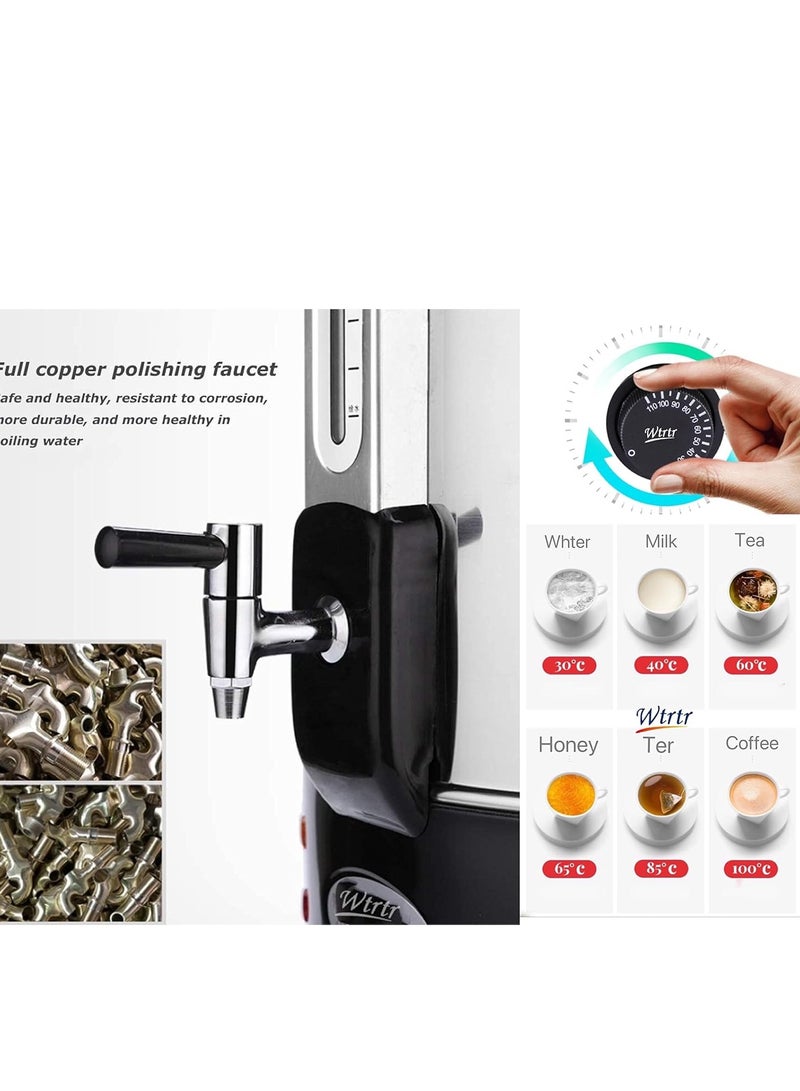 Wtrtr Electric Water Boiler,25L Commercial Insulation Bucket Electric Hot Water Barrel Stainless Steel Double-Layer Insulation Barrel Milk Tea Barrel Large Capacity (25L Double-Layer) - Image 5