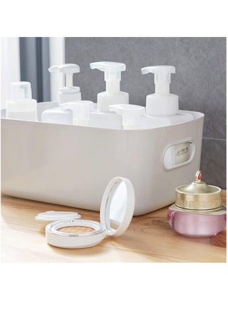 Storage Box Storage Bin Toy Baskets Food Storage Containers for Organizing Storage Basket Organizer with Handles for Kitchen Home Office Closet Nursery WHITE * 4 PCS/SET (S:20 * 14 * 7.3cm) - view 3