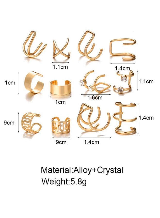 vfruua 24 Pcs Gold Silver Hair Braids Dreadlock Non-Piercing Ear Clip Beard Beads Cuffs Clip Hair for Women Men Hair Accessories Styling Jewelry Tools - Image 4