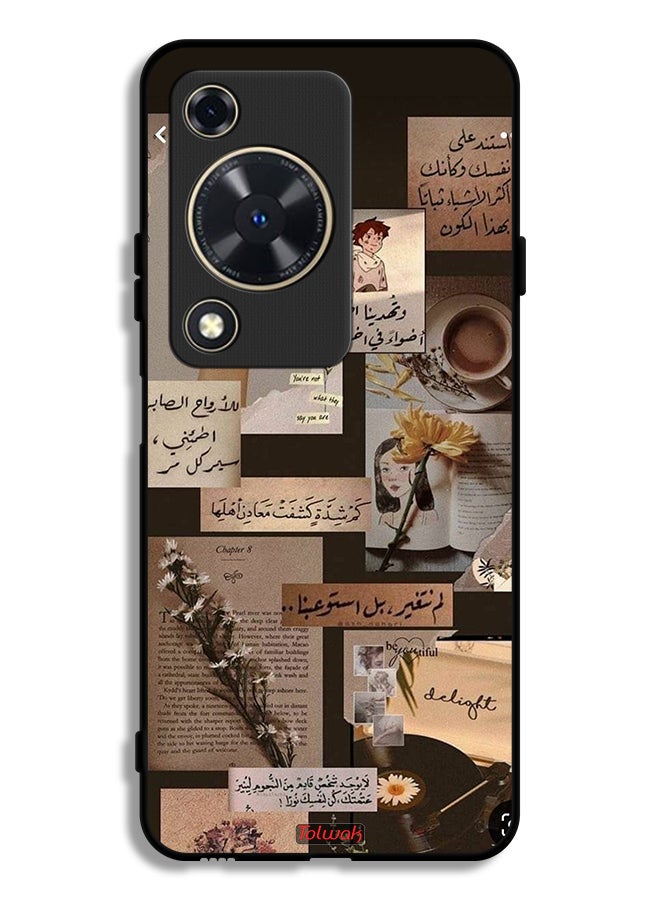 Tolwak Huawei Nova Y72S Protective Case Cover Arabic Quotes Vintage