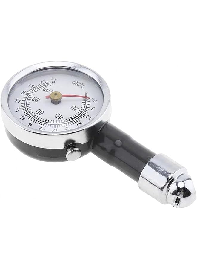 مقياس ضغط إطارات سهل القراءة بقرص متوهج - (0-75 رطل/بوصة مربعة) متين، كبير بقياس بوصتين، ضغط هواء منخفض وعالي. مناسب لإطارات السيارات والشاحنات.