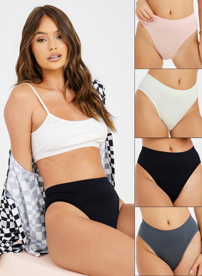 Styli Pack of 4 - Textured Seamless Bikini  - Image 1