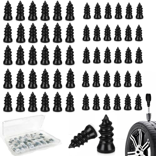 PINKJOY 60 Pcs Tire Repair Nails SelfTapping Screw Rubber Screw Tool SelfService Tire Repair NAI for Car Motorcycle Truck - Image 1