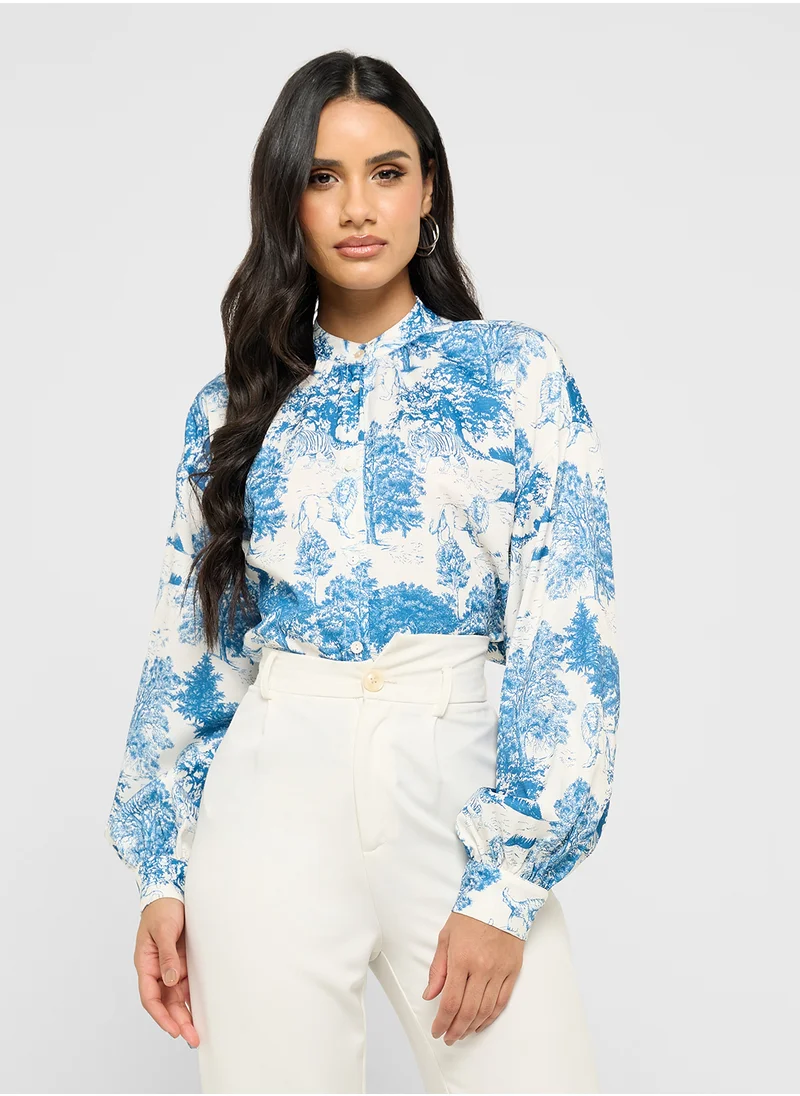 ايلا Floral Print Top