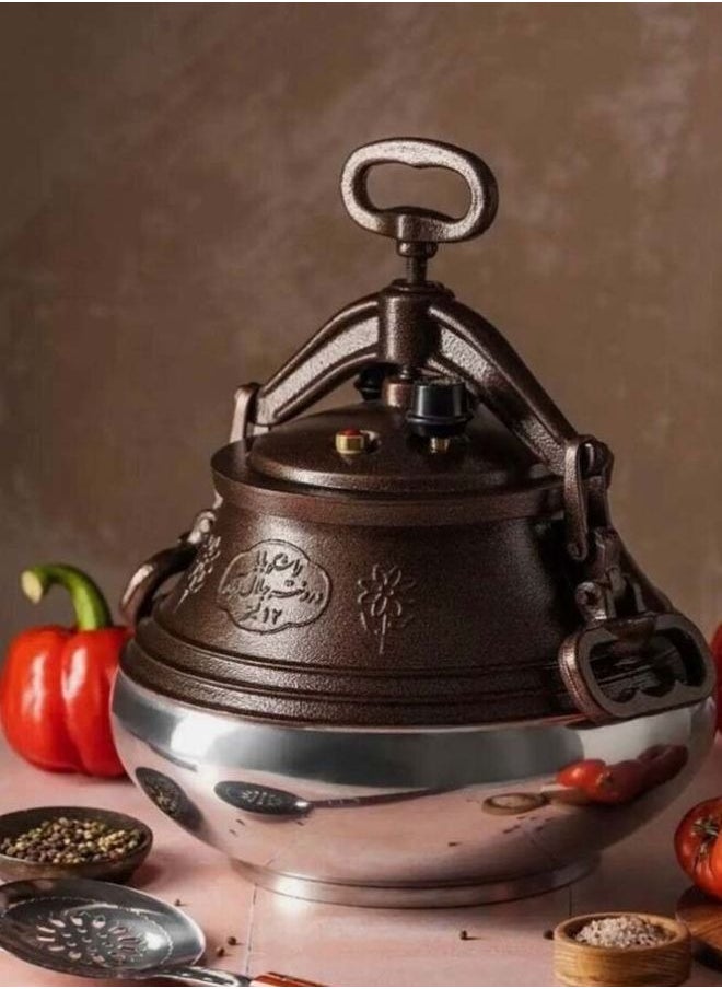 A TO Z 50Liters Wali Baba Afghan Pressure Cooker Kazan for Kabuli/Uzbek Pilav and More, Made with Strong Aluminium Alloy, Heavy-Duty Durable Construction for High Temperature, Fast & Delicious Cooking Multicolour  - Image 5
