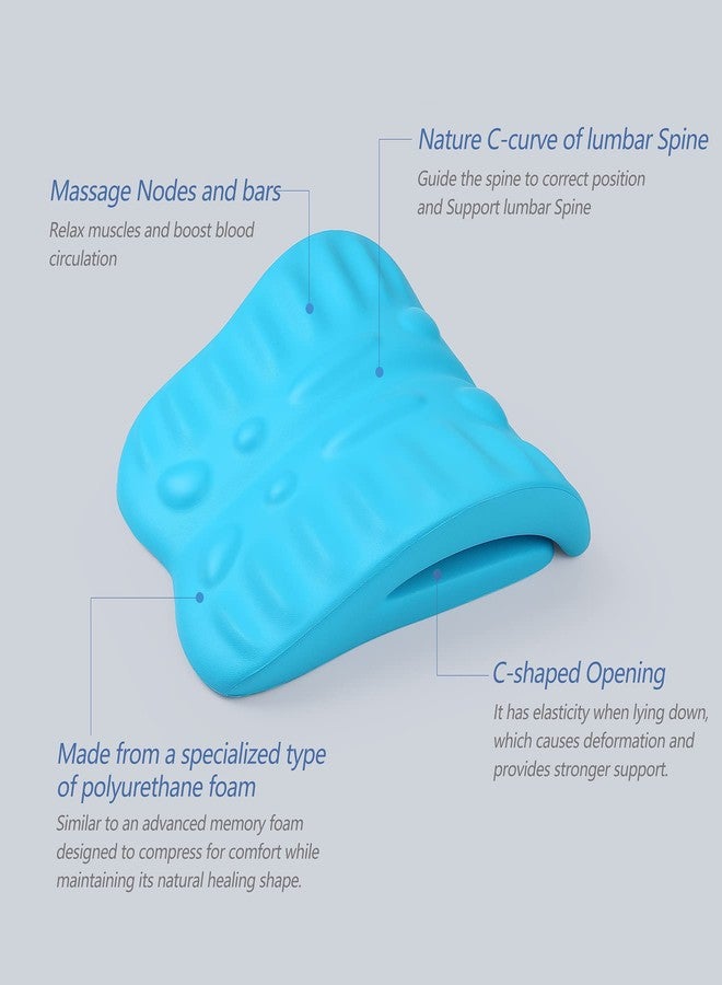 RESTCLOUD Back Stretcher for Back Pain Relief, Back Stretching Cushion, Chronic Lumbar Support Pillow Helps with Spinal Stenosis, Herniated Disc and Sciatica Nerve Pain Relief Lumbar Stretcher - Image 3