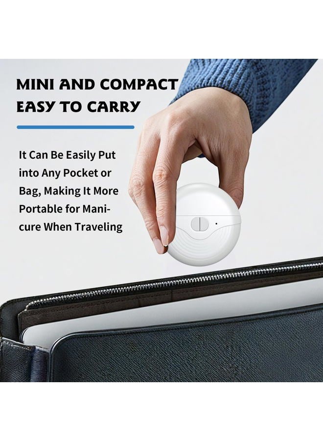 Mrryiio Electric Nail Clippers,3 Speeds Strong Power Automatic Nails Trimmer,2 in 1 Automatic Nail Trimmer with Polisher,Light,Clip Storage,Rechargeable Toenail Clippers for Adults Seniors - Image 2