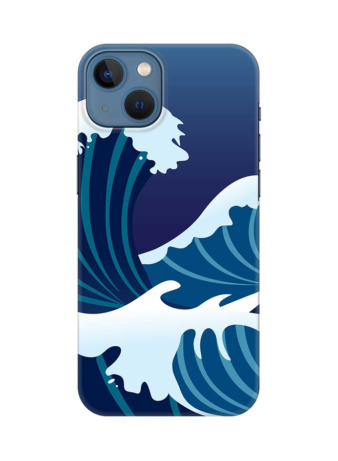 Stylizedd Case for Apple iPhone 14 Slim Snap Classic Series Mobile Cover Hard PC Shield Matte Finish Print - Japanese Sea