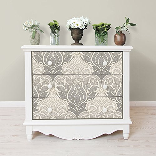 NuWallpaper NU2396 Grey Charisma Peel & Stick Wallpaper , Gray - Image 4