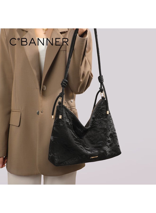 C.banner Women's Leather Shoulder Bag Luxury Crossbody Underarm Bag Birthday Christmas Gift For Girls And Girlfriends - Image 2
