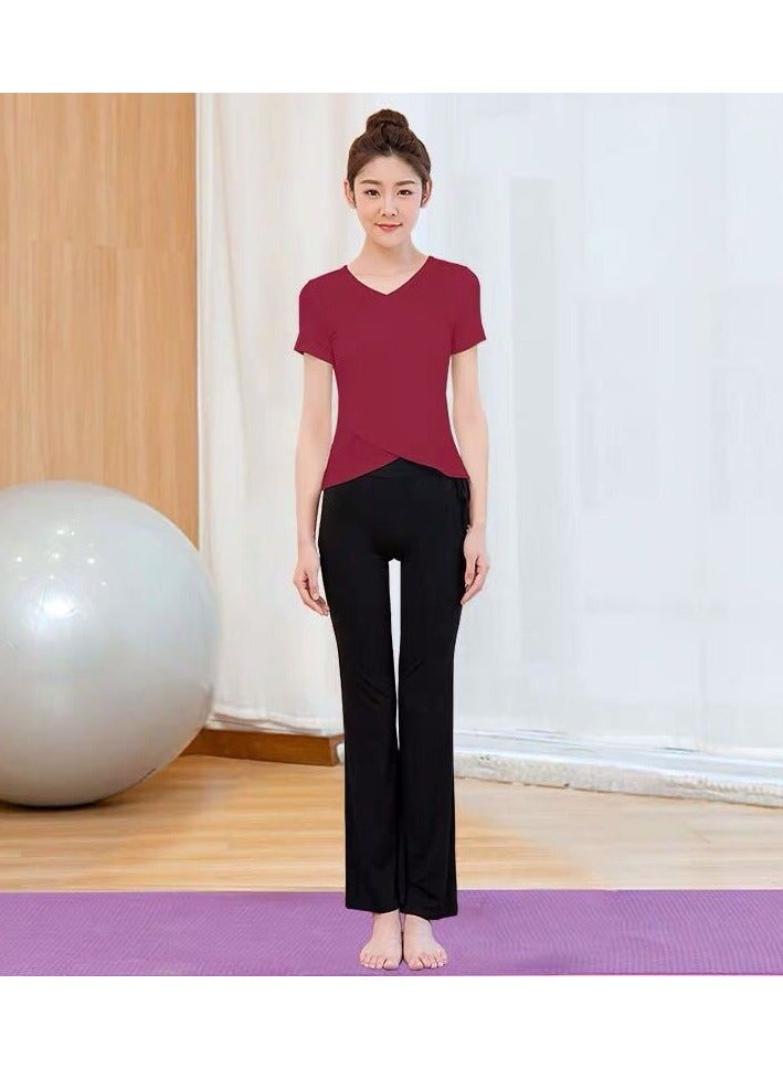 EBMINI New Pilates Yoga Training Fitness Clothing Set 