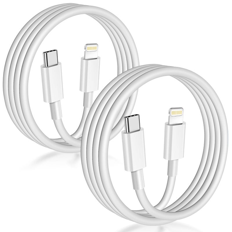 APFEN USB C to Lightning Cable Apple MFi Certified 2Pack 6FT iPhone Fast Charger Cable Power Delivery Type C Charging Cord Compatible with iPhone 14 13 12 11 Pro Max X XS XR 8 7 6s Plus SEWhite - Image 2