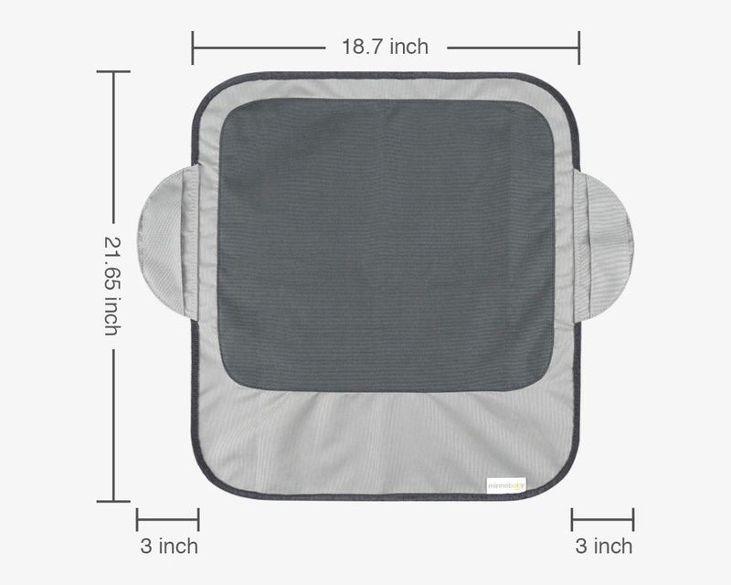 Minnebaby Extra Large Booster Chair Protector Cover, Dining Chair Seat Cover for Booster Seat, Grey - Image 3